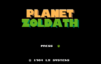 UFO 50 - Planet Zoldath Title Screen