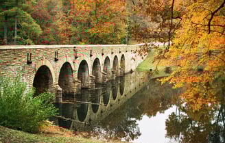 The Laughing Goats - Tennessee travels, historic Old Stone Bridge near Crossville