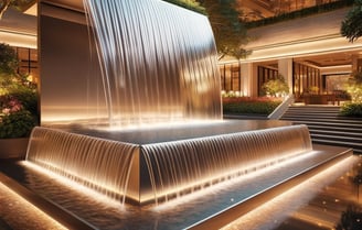 Water sheet fountain