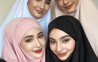 beautiful hijabs with earthy tones