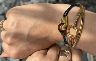 Bracelets cordons dorés acier inoxydable 316L