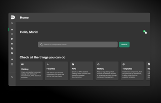 Conceito da home que foi apresentado na empresa