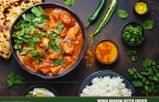 Indian butter chicken, murgh makhani, indian taste