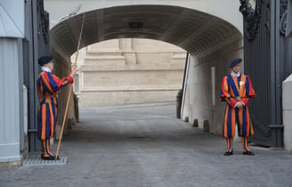 The Pontifical Swiss Guard at Vatican City