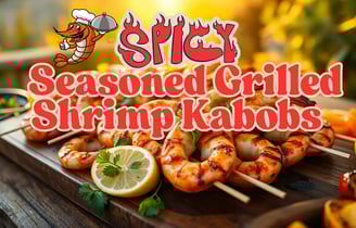 Spicy Seasoned Grilled Shrimp Kabobs
