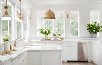 All White Kitchen Design