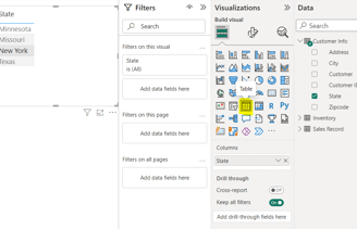 build vizualization in power bi