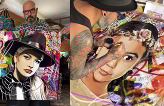 Sergio Astral em Ação: A Magia da Pop-Art Acontecendo no Atelier.