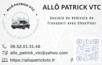 Carte de Visite Allo Patrick VTC