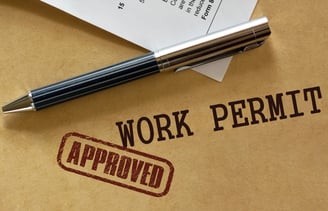 Work permit approved