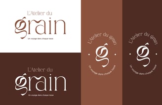 Logo - Identité visuelle - café - L'atelier du grain- Amy Atelier Graphique