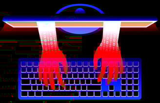 sys hijacking, a person's hands on a keyboard with a laptop