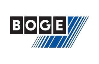 a logo for a company BOGE