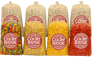 a variety of popcorn