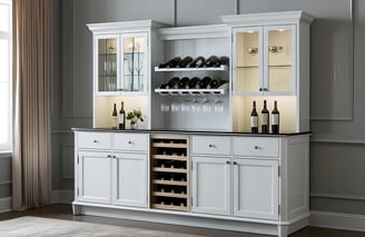 Attractive Living Room Bar Cabinet Design