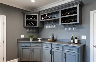 Simple Corner Bar for Living Room