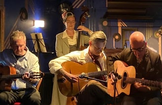 Celtic Django Project- Gypsy jazz mixed with Scottish folk music.
