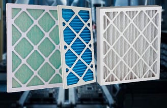 Pleated construction for larger dust holding capacity or heavy duty knitted metal mesh filters.