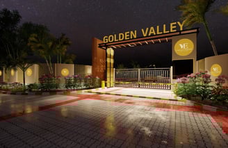 Golden Valley Entrance Gate – A grand, well-designed entrance of Golden Valley, a premium JDA-approv