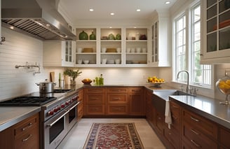 Kitchen Furniture Design with Stainless Steel Countertops