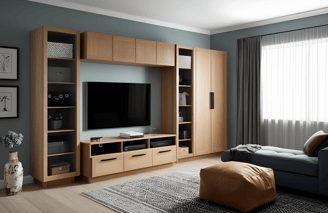Wardrobe Idea with a TV Unit