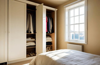 Wardrobe with Sliding Doors for Small Bedrooms