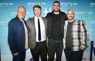 Image: Steve Pemberton, Thomas Elliott Griffiths, Lucas Pemberton & Paul Woodward at the screening