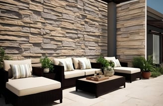 Stone-like 3D Wall Texture Design