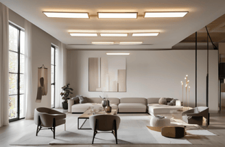 False Ceiling with Ceiling Lamps