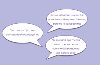 Hemos intentado que mi hijo pase menos tiempo en internet , pero no lo conseguimos