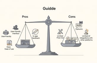 Pros and cons of using Guidde for video tutorials