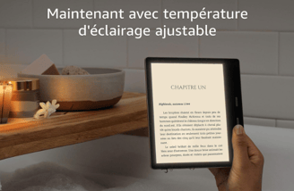 Kindle Oasis, Maintenant avec température d'éclairage ajustable, Résistant à l'eau, 32 Go, connectiv