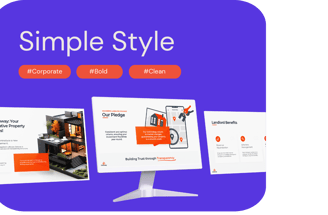 Simple style powerpoint presentation for business