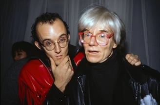 Keith Haring e Andy-Warhol-New York City-1985