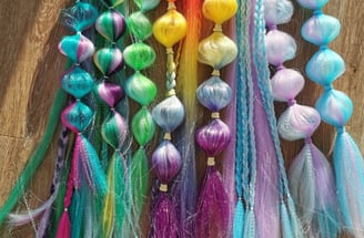 Handgemachte Bubble Hair Strähnen Kinderschminken Pinselbunt Pinneberg