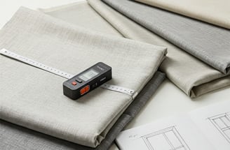 Dizainerio konsultacija ir matavimas Jūsų namuose su audinių pavyzdžiais