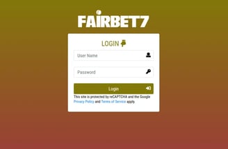 Fairbet7 Login
