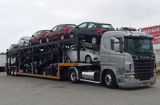 carreta cegonha para transporte de veículos, transpporte de veículos para o nordeste, cegonha