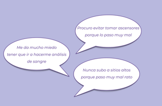Nunca subo a sitios altos porque paso muy mal rato