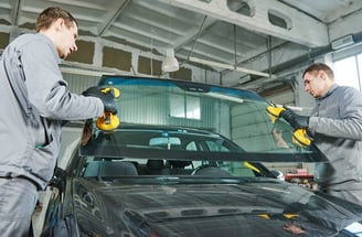 Certified auto glass technician