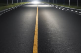 A textured black asphalt surface intersected by a bright pink line. The line is speckled with white granules, forming a distinct angular shape that stands out against the rough, dark background.