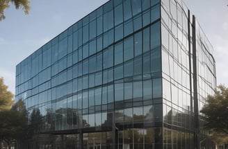 A modern skyscraper with a glass facade and the logo of BNP Paribas displayed prominently at the top against a clear blue sky. The building is characterized by its rectangular shape with vertical lines, creating a sleek and professional appearance.