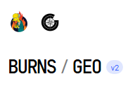 GEO burns LP liquidity pool tinyman