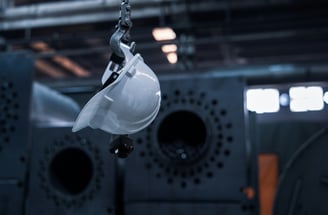 a hard helmet after work