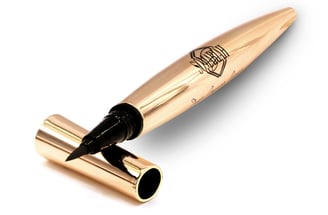 Close-up of a sleek black ink pen