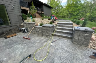 concrete patio in lakewood, co