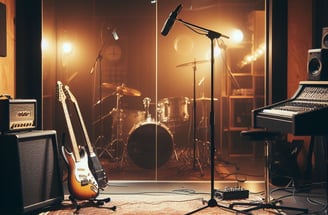 Image of a music recording studio