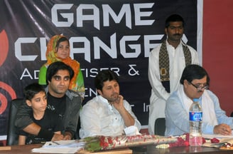 Film Star Arbaz Khan Film Writer/Director Saleem Murad Film Editor/Producer Naghman Saleem at Ga