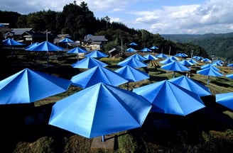 “Umbrellas” de Christo e Jeanne Claude