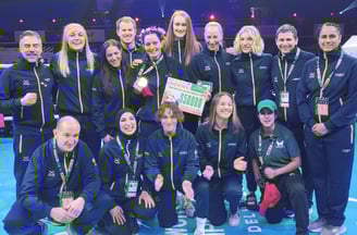 Our Head Coach - Satinder Kaur with the Australian Womens Boxing Team at the World Championships in Delhi